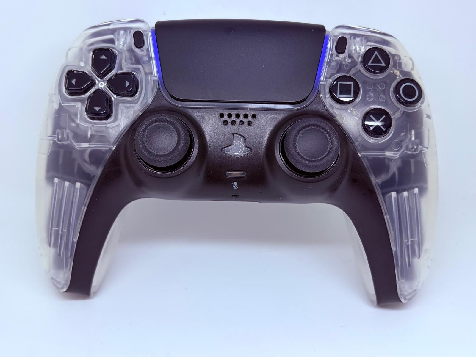 Sony PS5 Controller Dualsense - Custom CLEAR - Great Condition