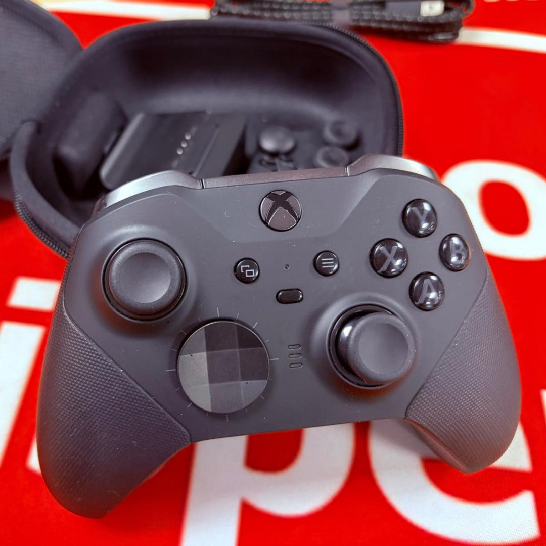 Microsoft Xbox Elite Series 2 Black Wireless Controller- ACCESSORIES INCLUDED!