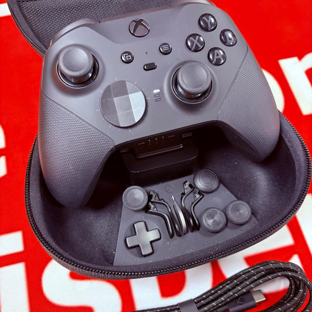 Microsoft Xbox Elite Series 2 Black Wireless Controller- ACCESSORIES INCLUDED!