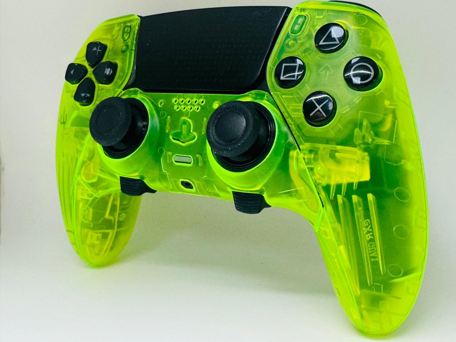 PS5 Sony PlayStation DualSense Edge CUSTOM Clear GREEN TMR Upgrade - GREAT COND!