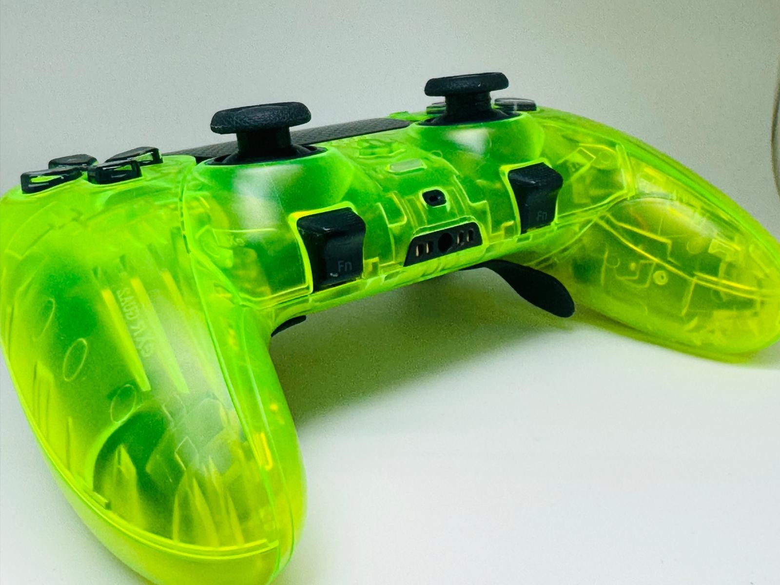 PS5 Sony PlayStation DualSense Edge CUSTOM Clear GREEN TMR Upgrade - GREAT COND!