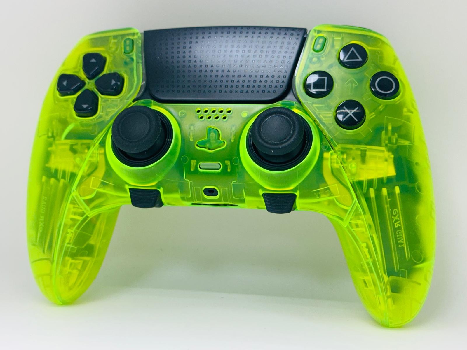 PS5 Sony PlayStation DualSense Edge CUSTOM Clear GREEN TMR Upgrade - GREAT COND!