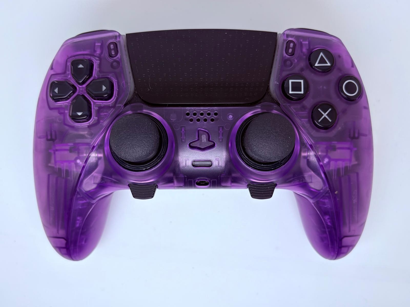 PS5 Sony PlayStation DualSense Edge CUSTOM Clear PURPLE TMR Upgrade -GREAT COND!
