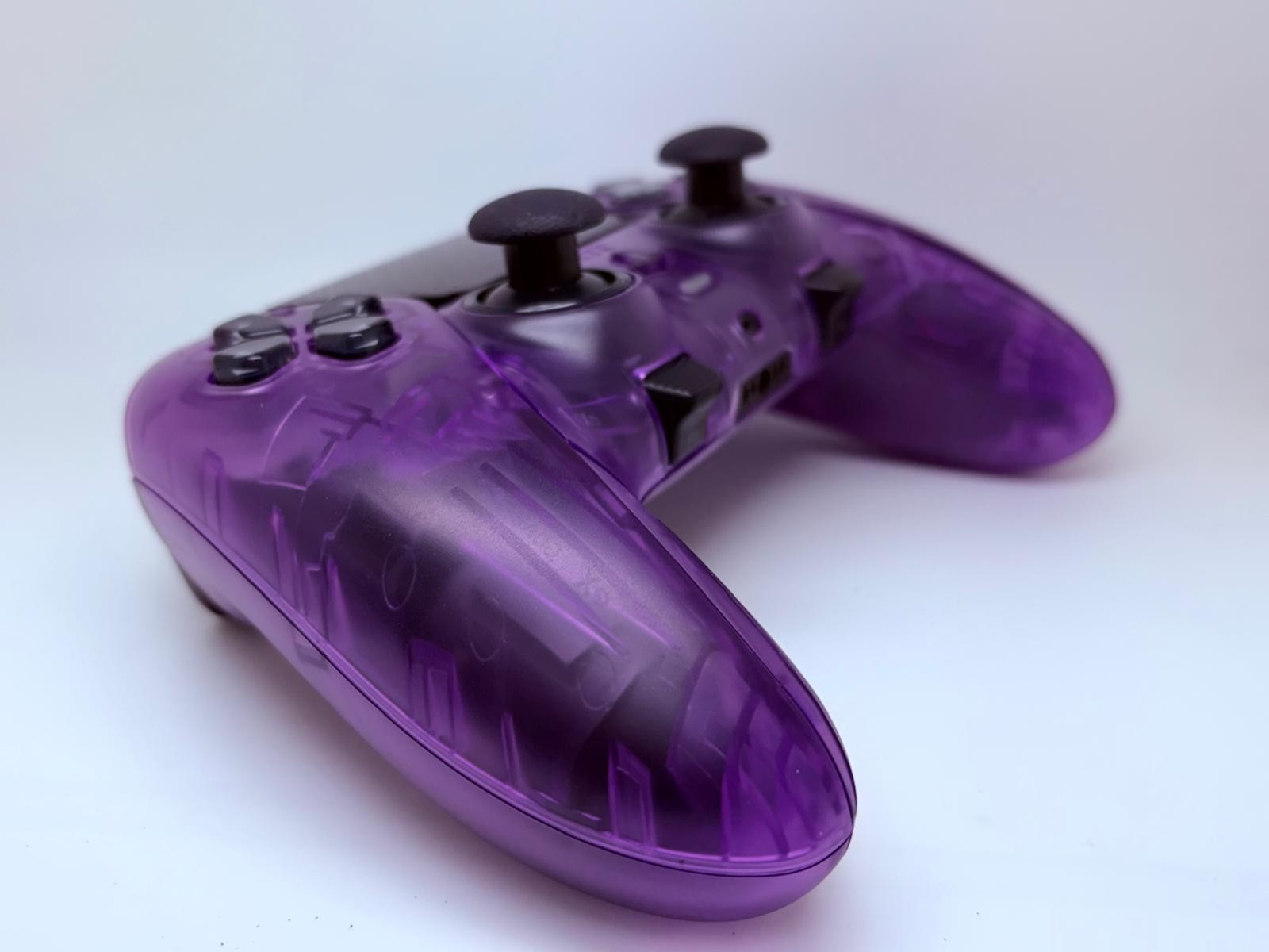 PS5 Sony PlayStation DualSense Edge CUSTOM Clear PURPLE TMR Upgrade -GREAT COND!