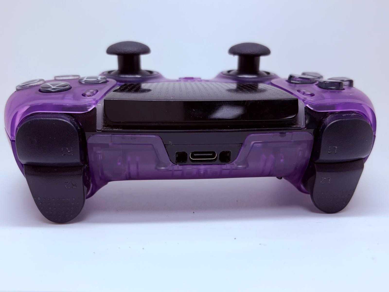 PS5 Sony PlayStation DualSense Edge CUSTOM Clear PURPLE TMR Upgrade -GREAT COND!