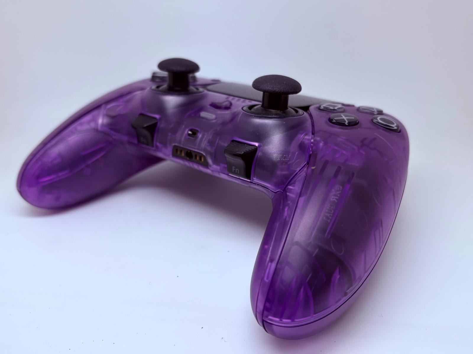 PS5 Sony PlayStation DualSense Edge CUSTOM Clear PURPLE TMR Upgrade -GREAT COND!