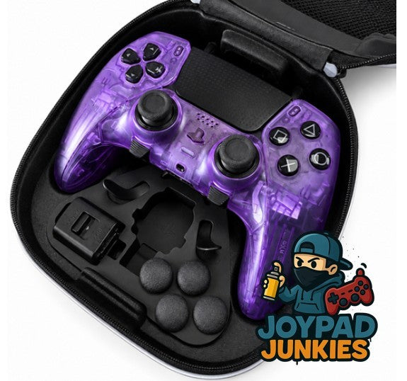 PS5 Sony PlayStation DualSense Edge CUSTOM Clear PURPLE TMR Upgrade -GREAT COND!