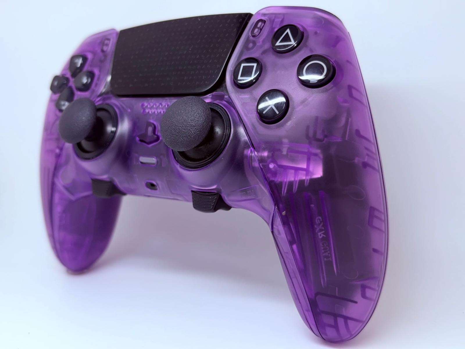 PS5 Sony PlayStation DualSense Edge CUSTOM Clear PURPLE TMR Upgrade -GREAT COND!