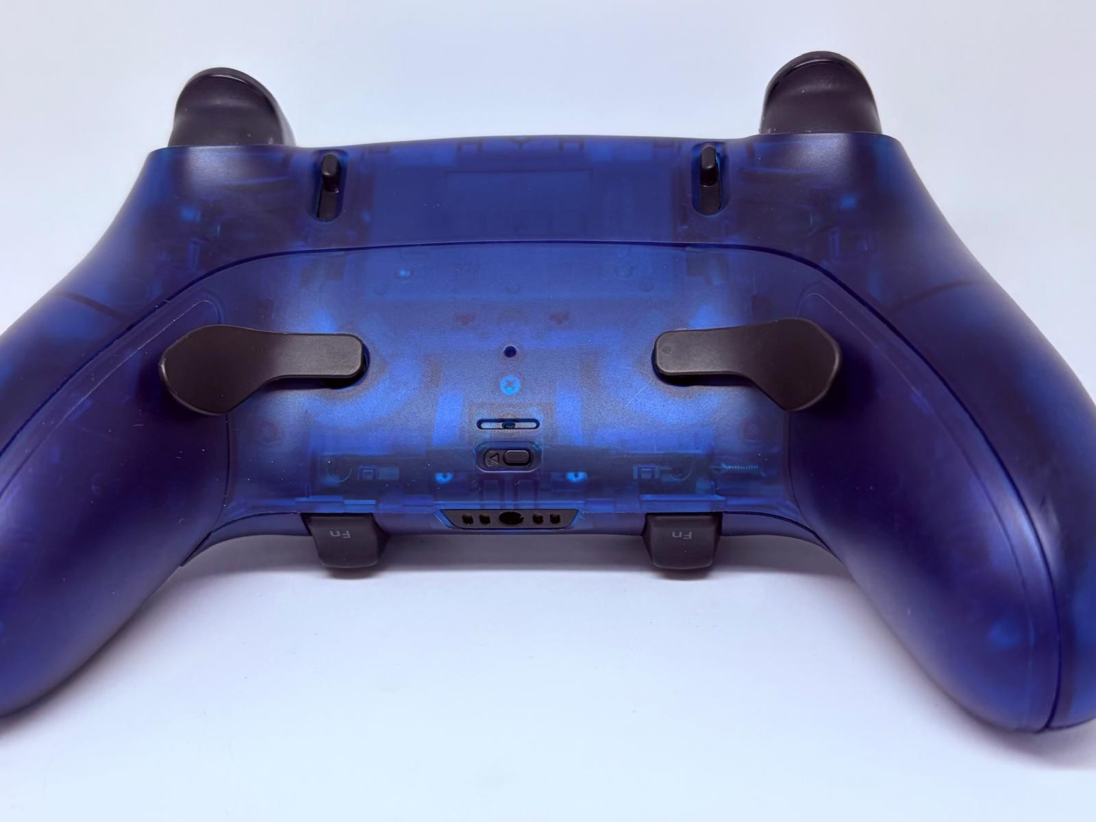 PS5 Sony PlayStation DualSense Edge CUSTOM Clear BLUE TMR Upgrade - GREAT COND!