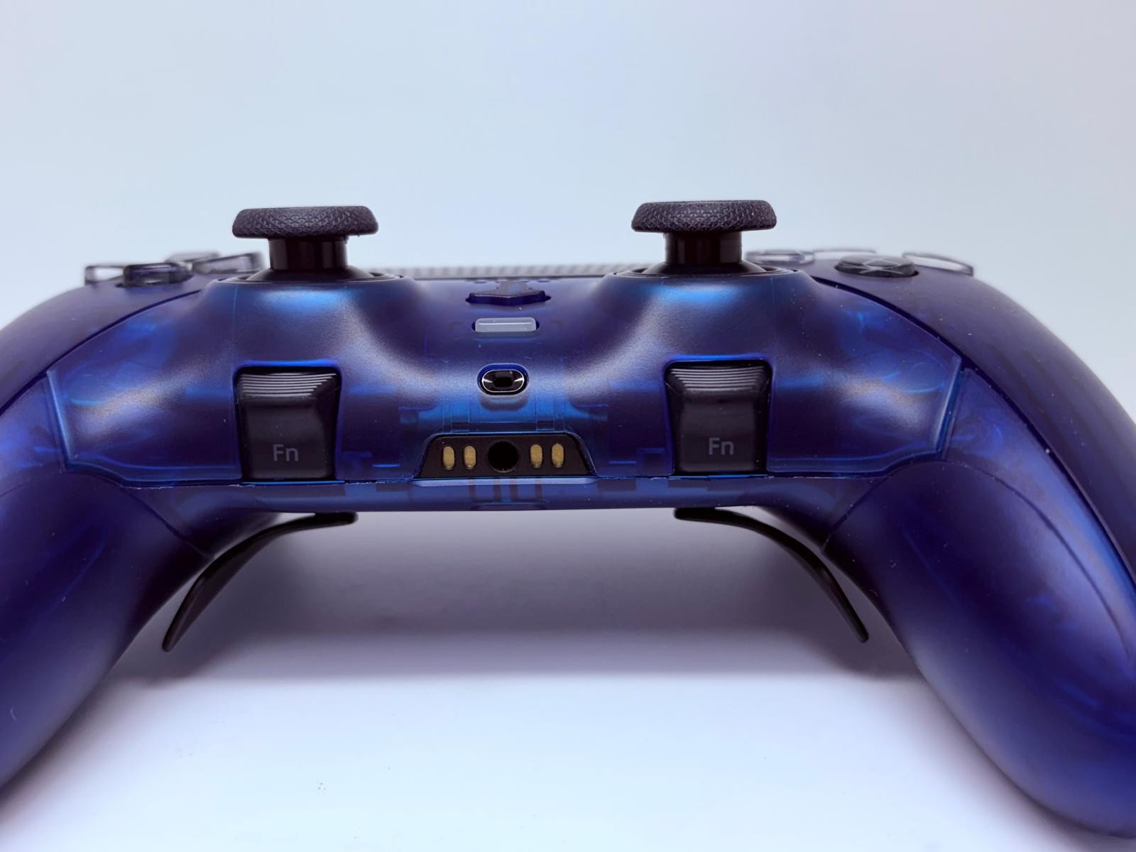 PS5 Sony PlayStation DualSense Edge CUSTOM Clear BLUE TMR Upgrade - GREAT COND!