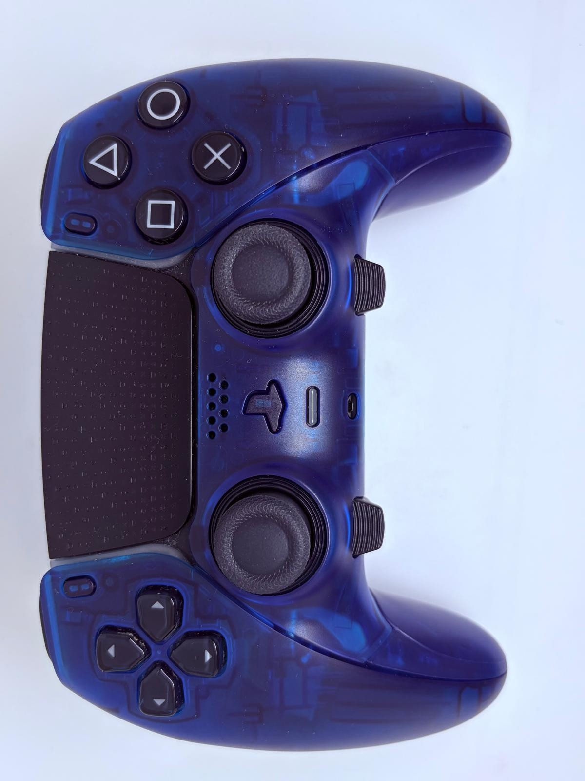 PS5 Sony PlayStation DualSense Edge CUSTOM Clear BLUE TMR Upgrade - GREAT COND!