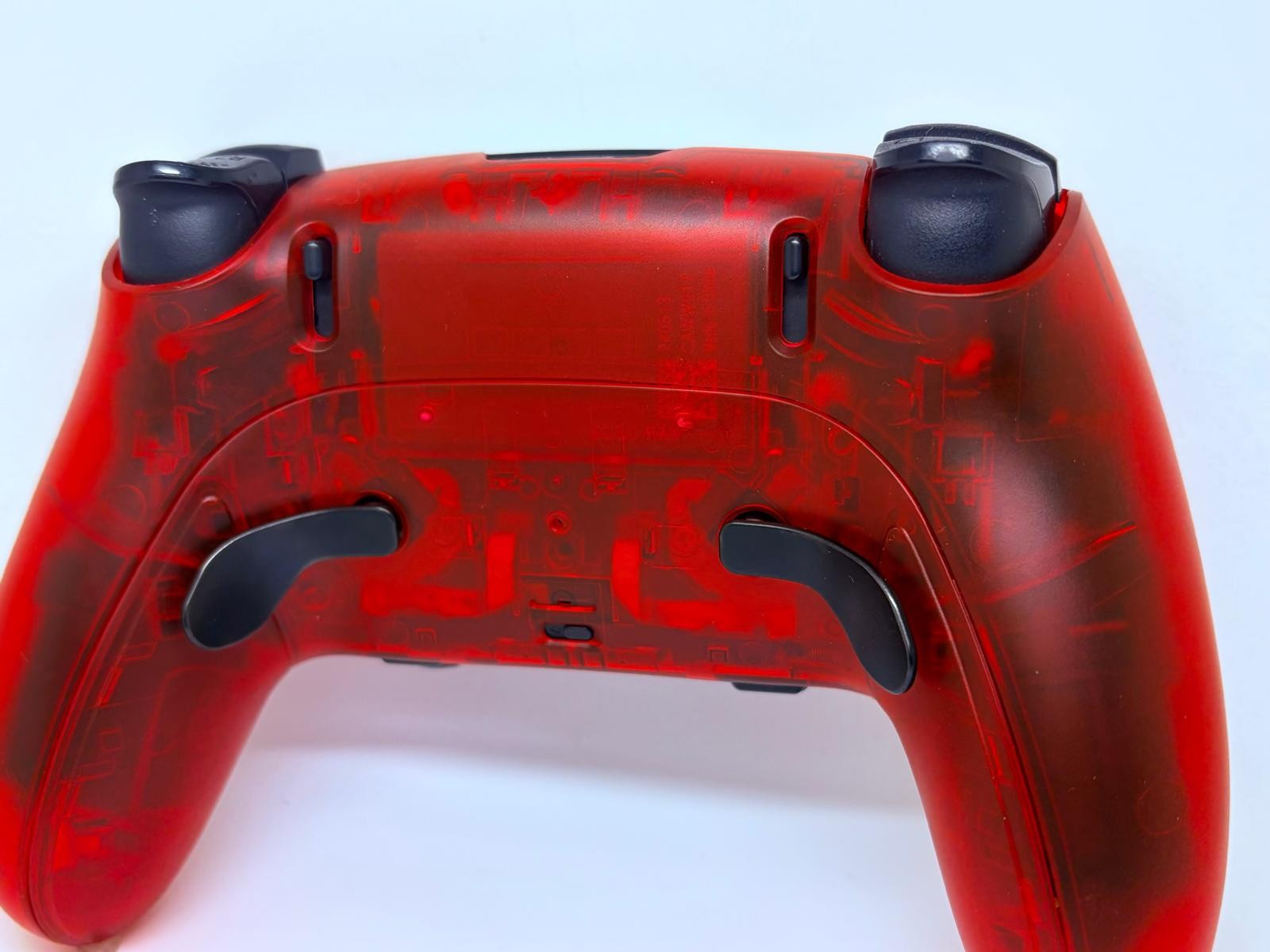 PS5 Sony PlayStation DualSense Edge CUSTOM Clear RED TMR Upgrade - GREAT COND!
