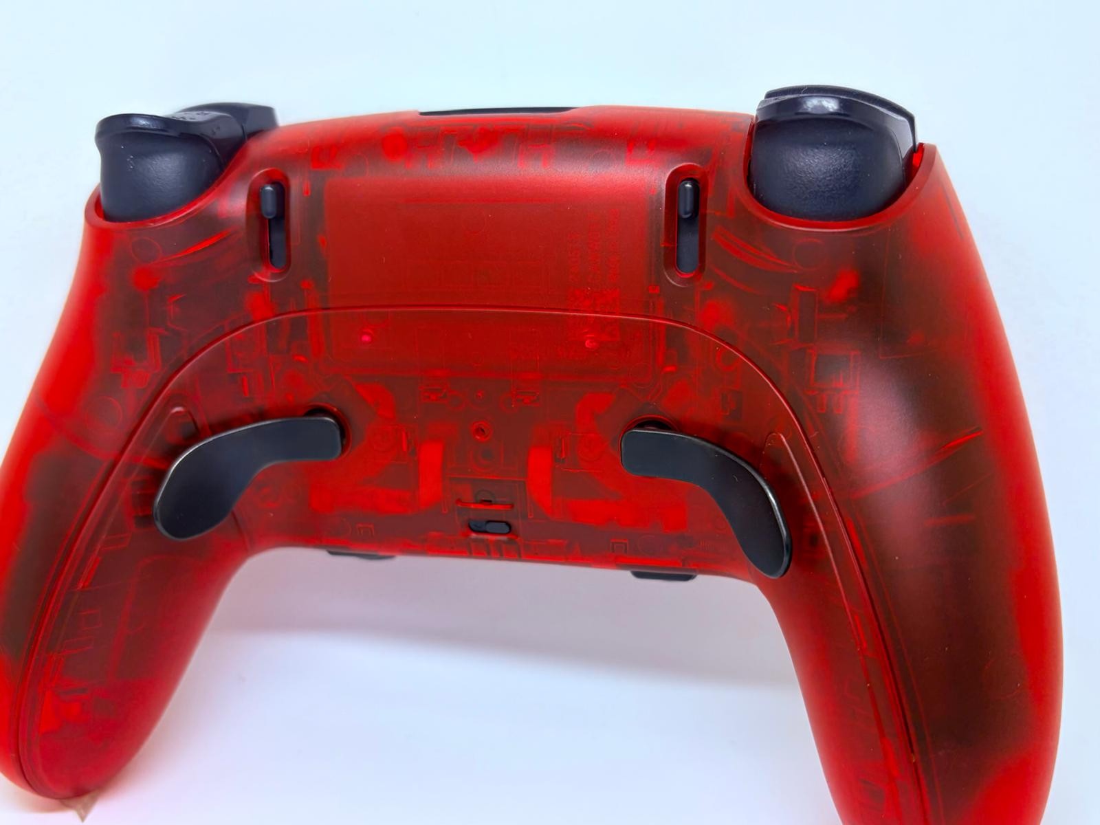 PS5 Sony PlayStation DualSense Edge CUSTOM Clear RED TMR Upgrade - GREAT COND!